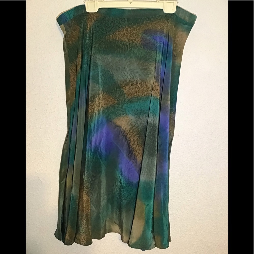 Kay Chapman silk skirt size large